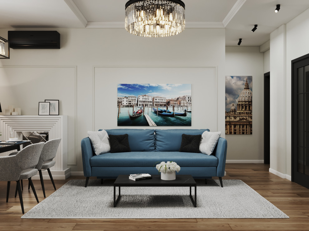 Дизайн интерьера трехкомнатной квартиры "Квартира в стиле современная классика"