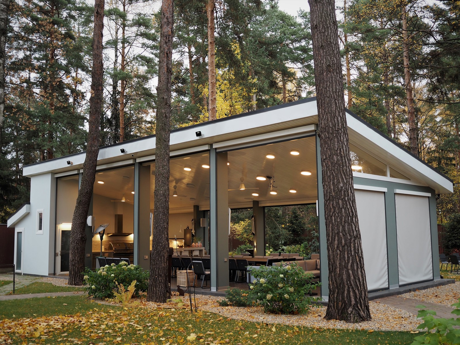 Обложка проекта: Павильон с летней кухней и домашним кинотеатром