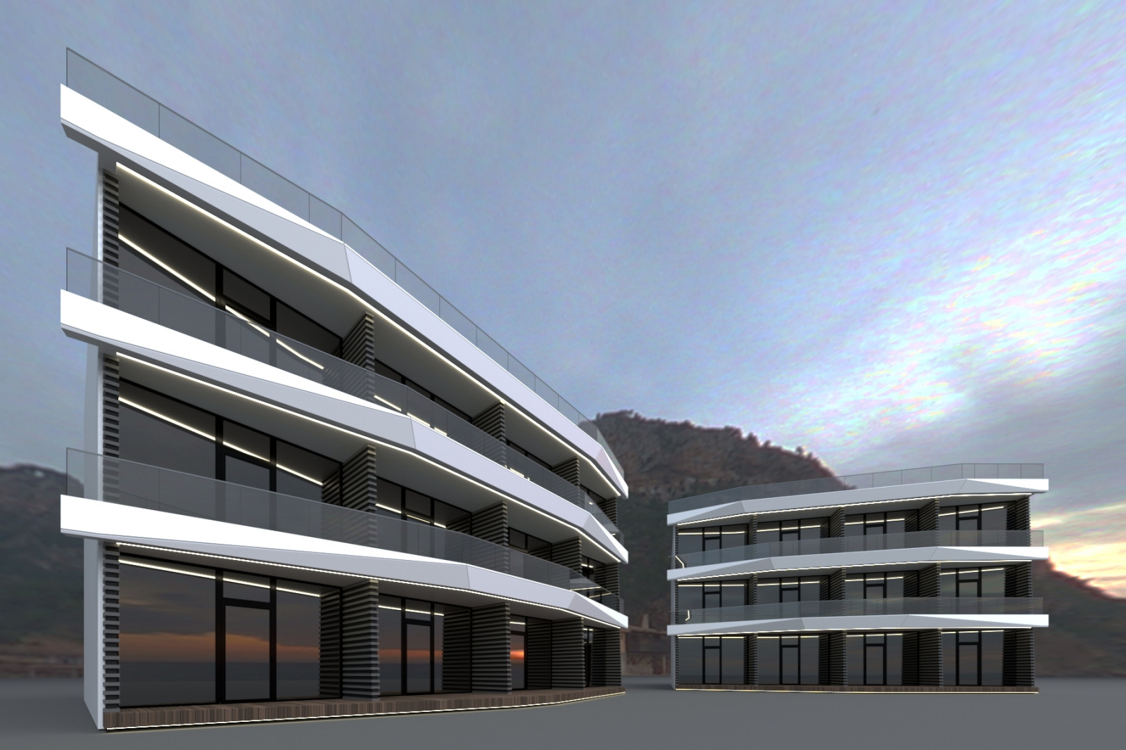 Обложка проекта: Эскизное предложение дизайна фасада мини-отеля