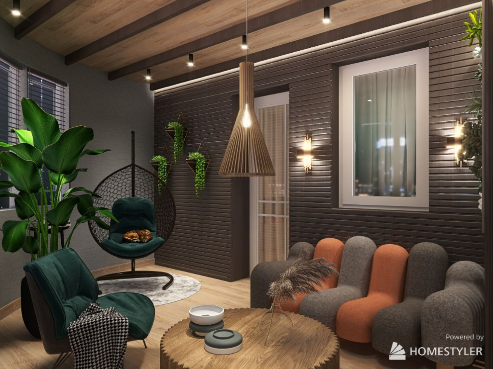 Обложка проекта: Лоджия 15 кв., полукруг, вид на бухту