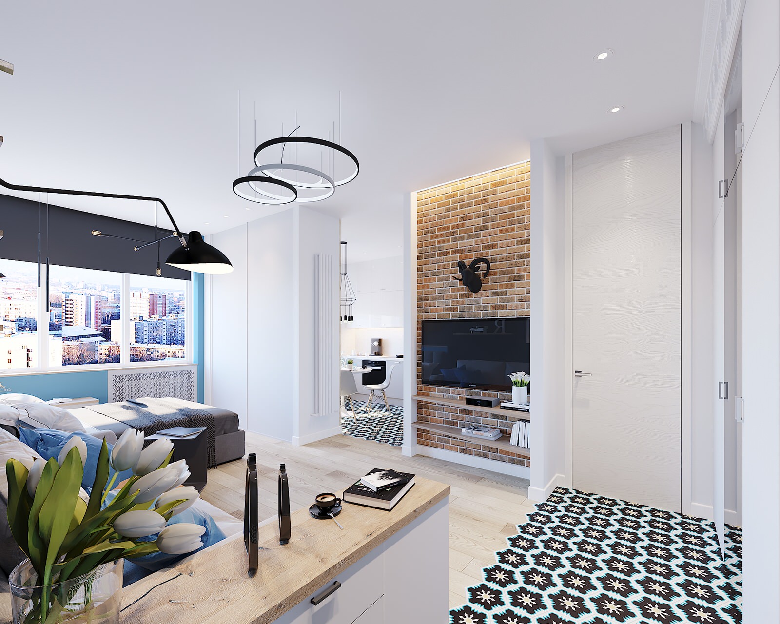 Квартира-студия. 38м2.