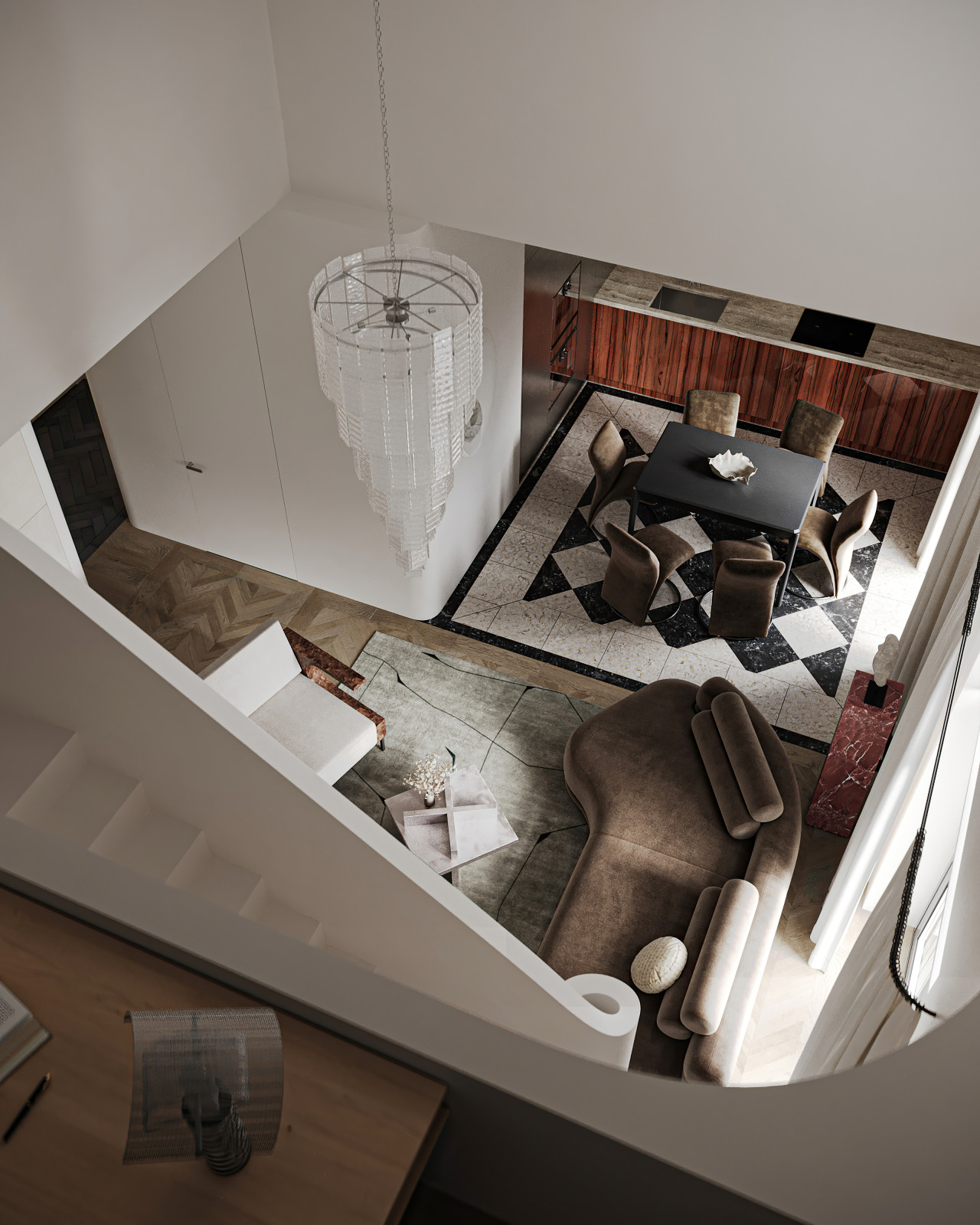 Двухуровневая квартира в Москве