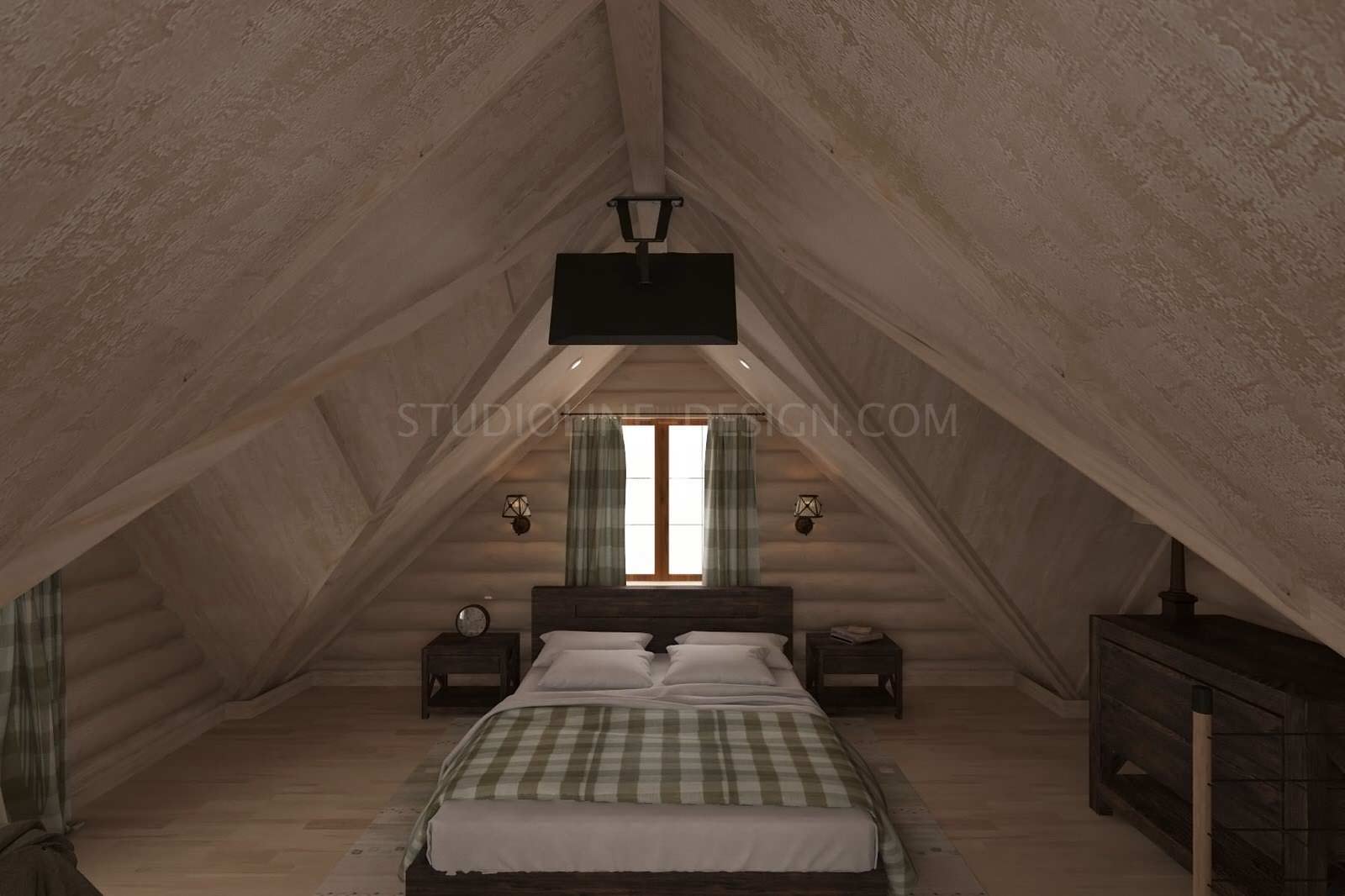 Дизайн интерьера дачи из сруба