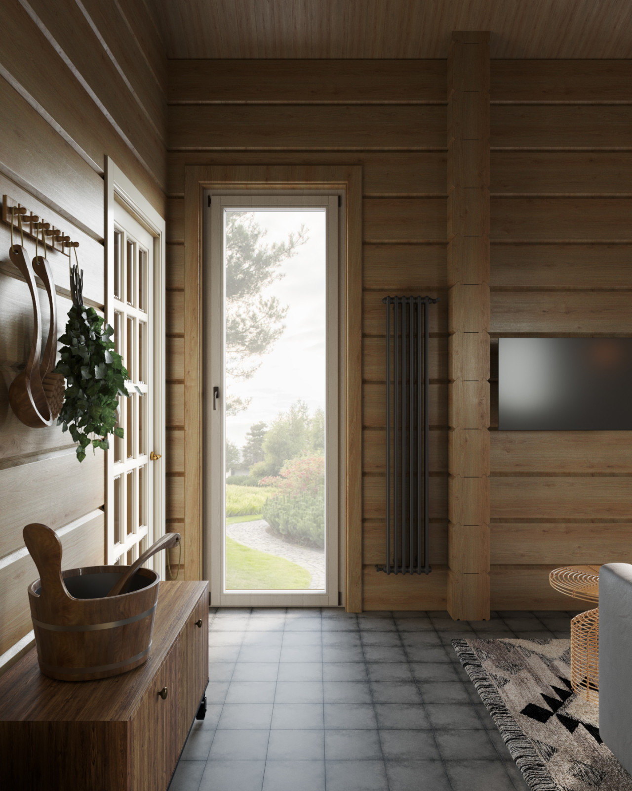 Загородный дом из клееного бруса.