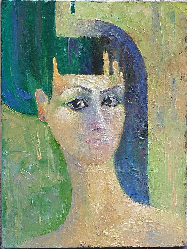 Обложка проекта: Автопортрет в зеленом