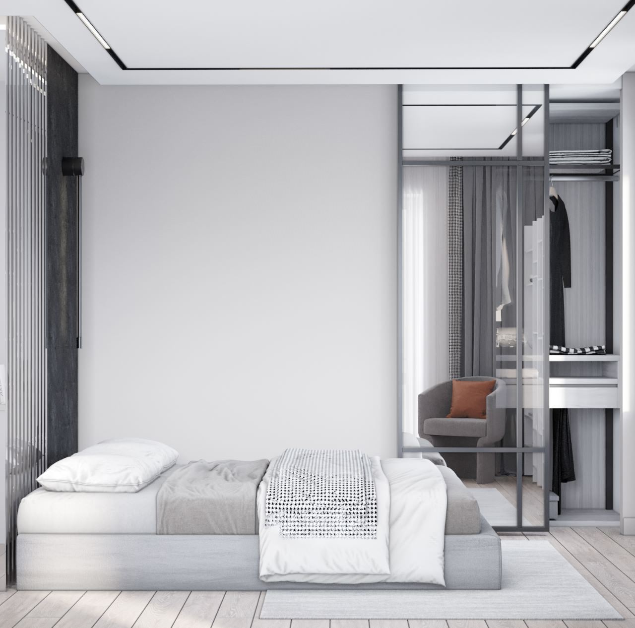 Дизайн  интерьера студии ЖК Аквамарин