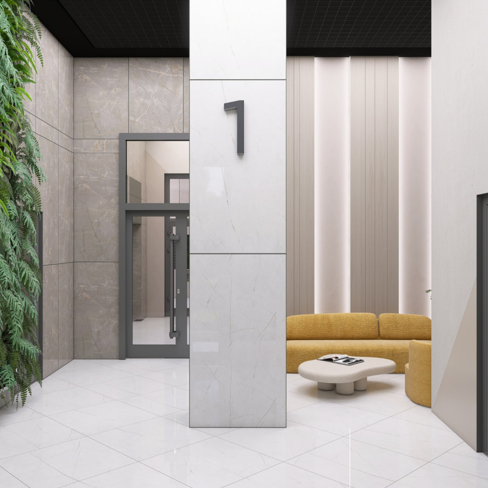 Визуализация лобби подъезда