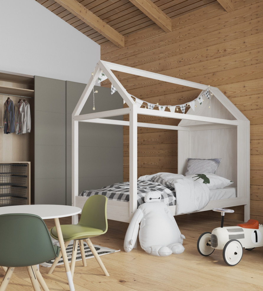 Дизайн-проект интерьера загородного дома (из бруса)