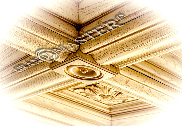 Обложка проекта: Кессонный потолок в кабинете..