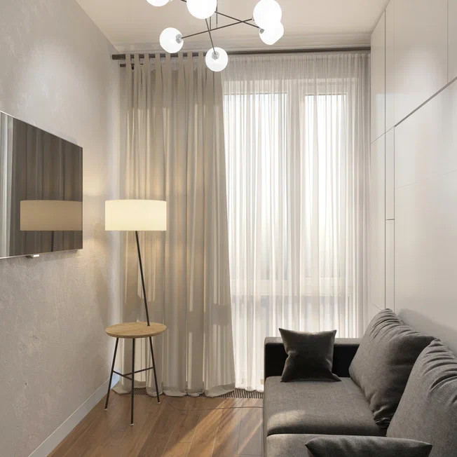 Планировка квартиры эконом класса в стиле сканди