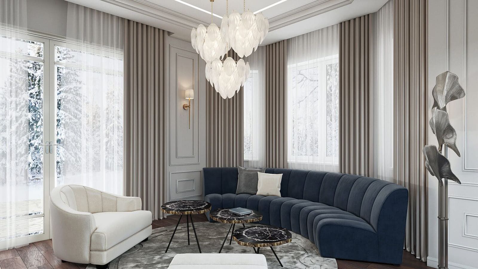 Гостиная и кухня / Пятигорск