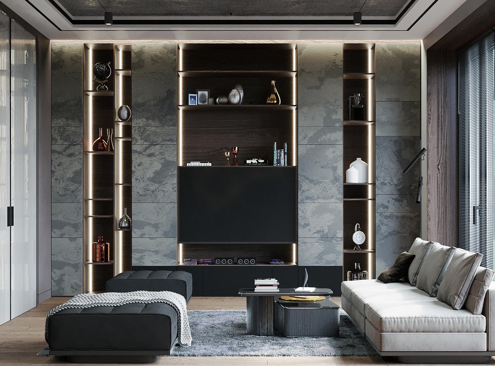 Дизайн интерьера загородного дома д. Никульское