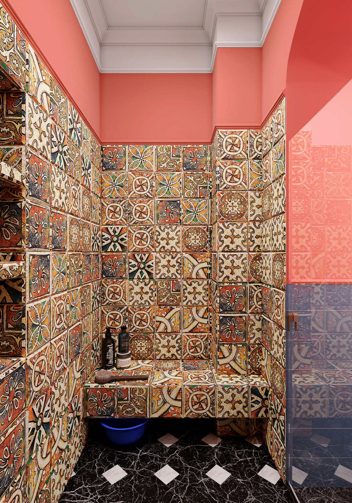 Утонченный проект с использованием разных стилей для семьи с двумя детьми