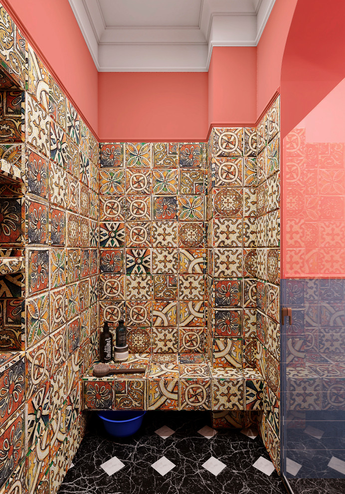 Утонченный проект с использованием разных стилей для семьи с двумя детьми