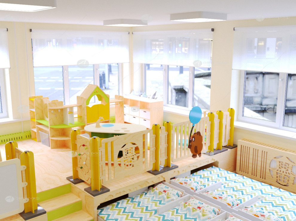 Дизайн проект для детского сада №3 Московского района.