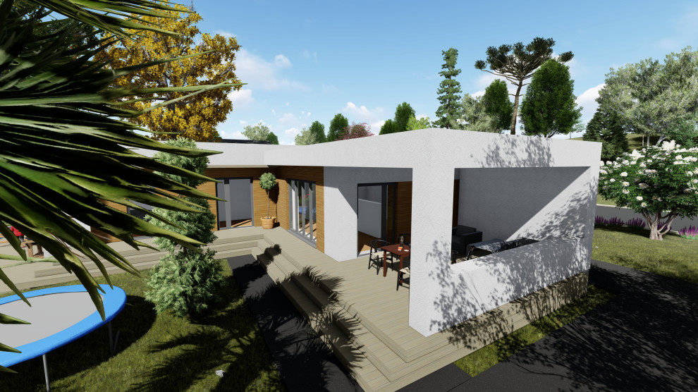 Дом на берегу моря с бассейном