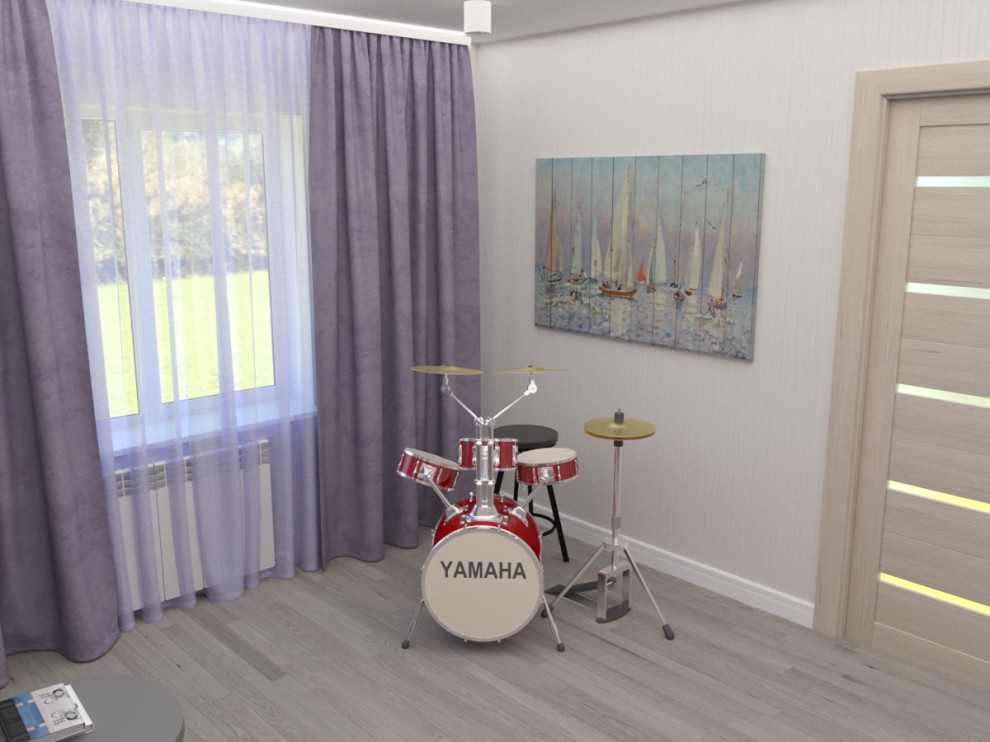 Дизайн-проект  2-го этажа дома в  ДНТ Зеленая поляна