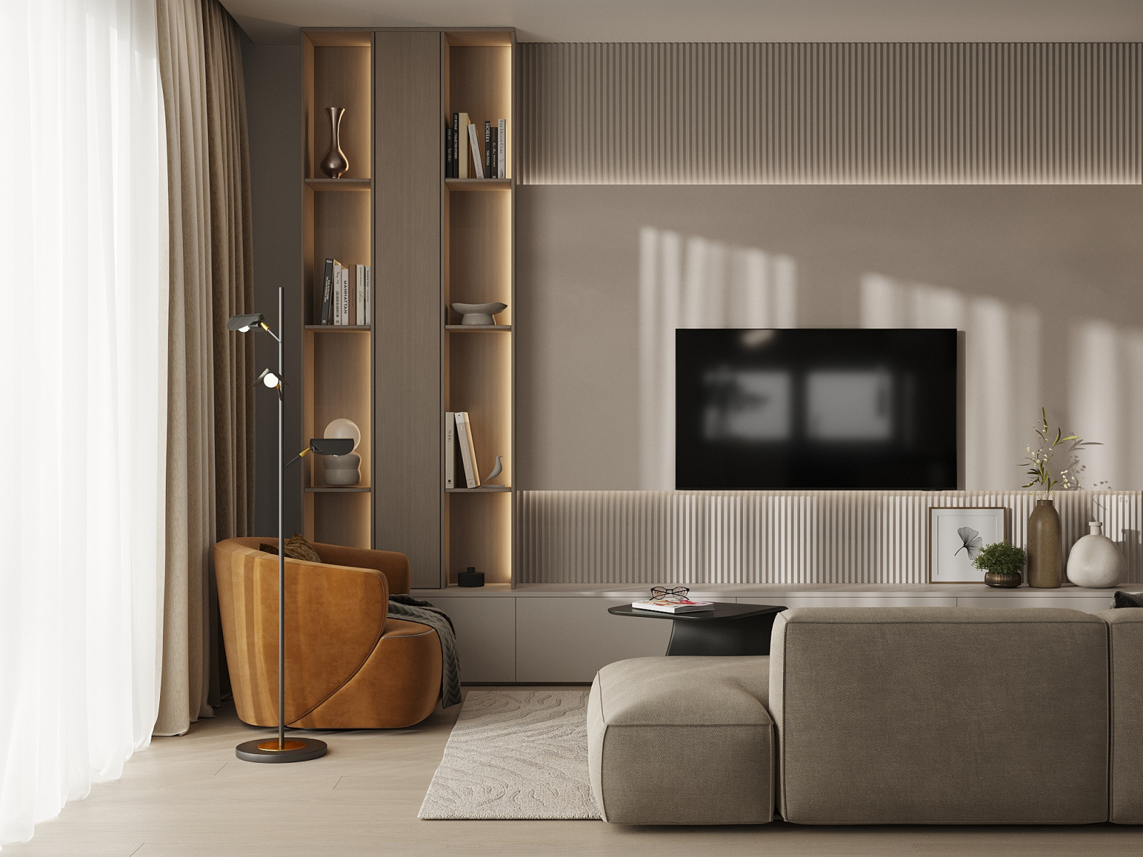 Кухня-гостиная в частном доме