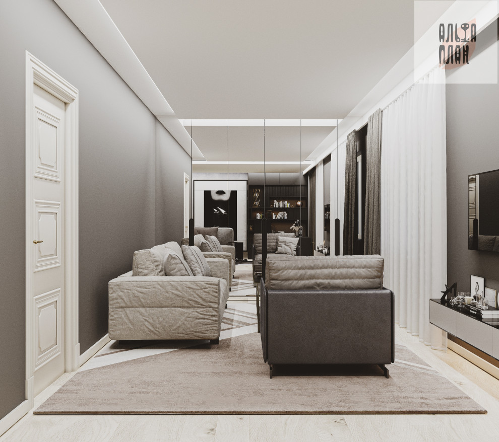 Коттедж, Каширское шоссе. Спальная 1, Спальная 2, Спальная 3