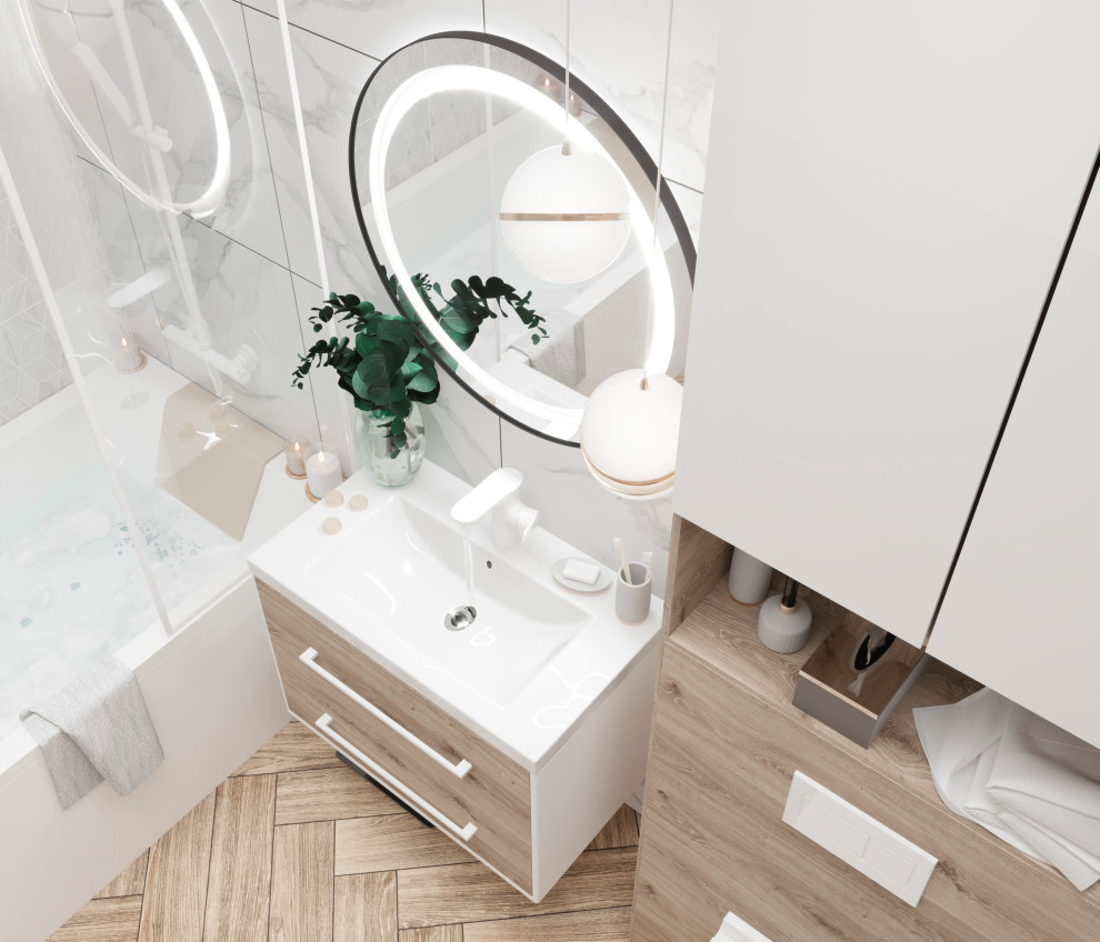 Двухкомнатная квартира в нейтральных тонах