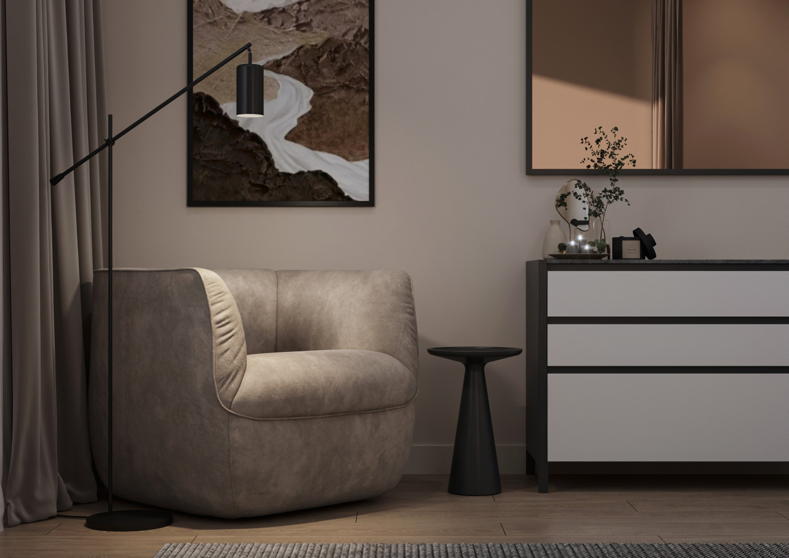 Апартаменты молодого мужчины