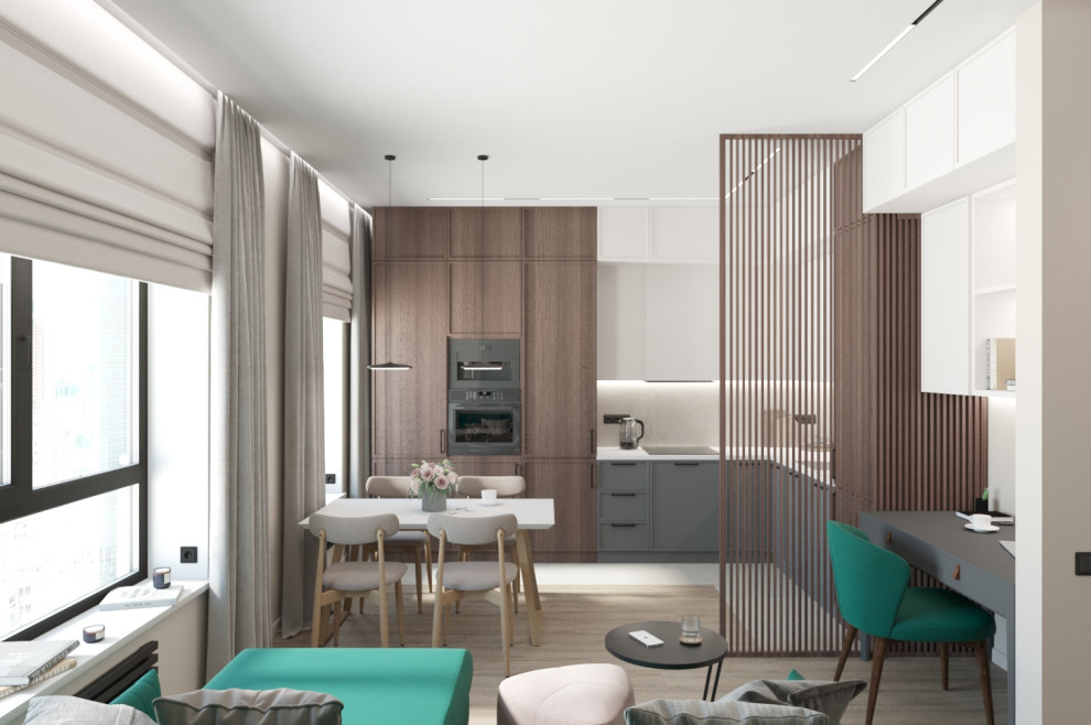 Стильная однушка 47 м² для девушки в ЖК Селигер Сити