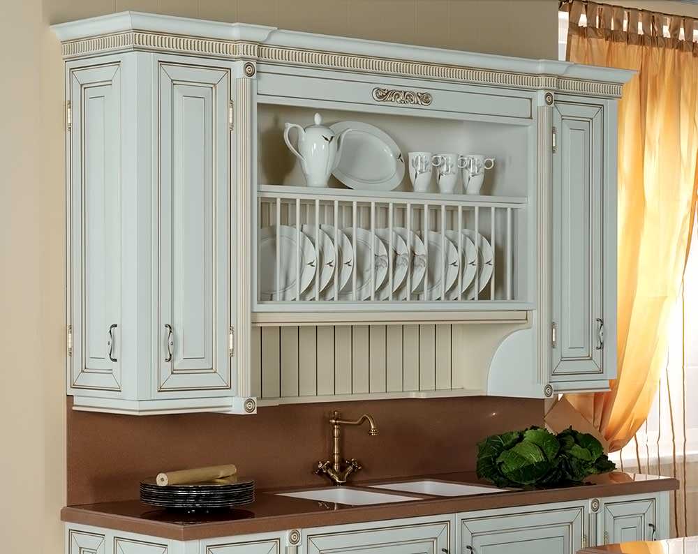 Классическая кухня из МДФ «Британика белая»