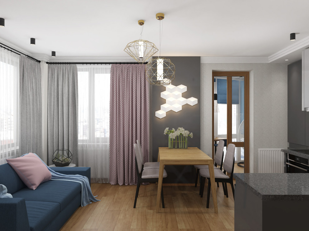 Квартира-студия в скандинавском стиле для молодой девушки