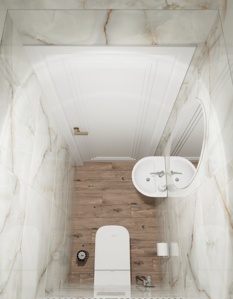 "Пудровые оттенки". Квартира 97 кв.м, ЖК "Левобережный"