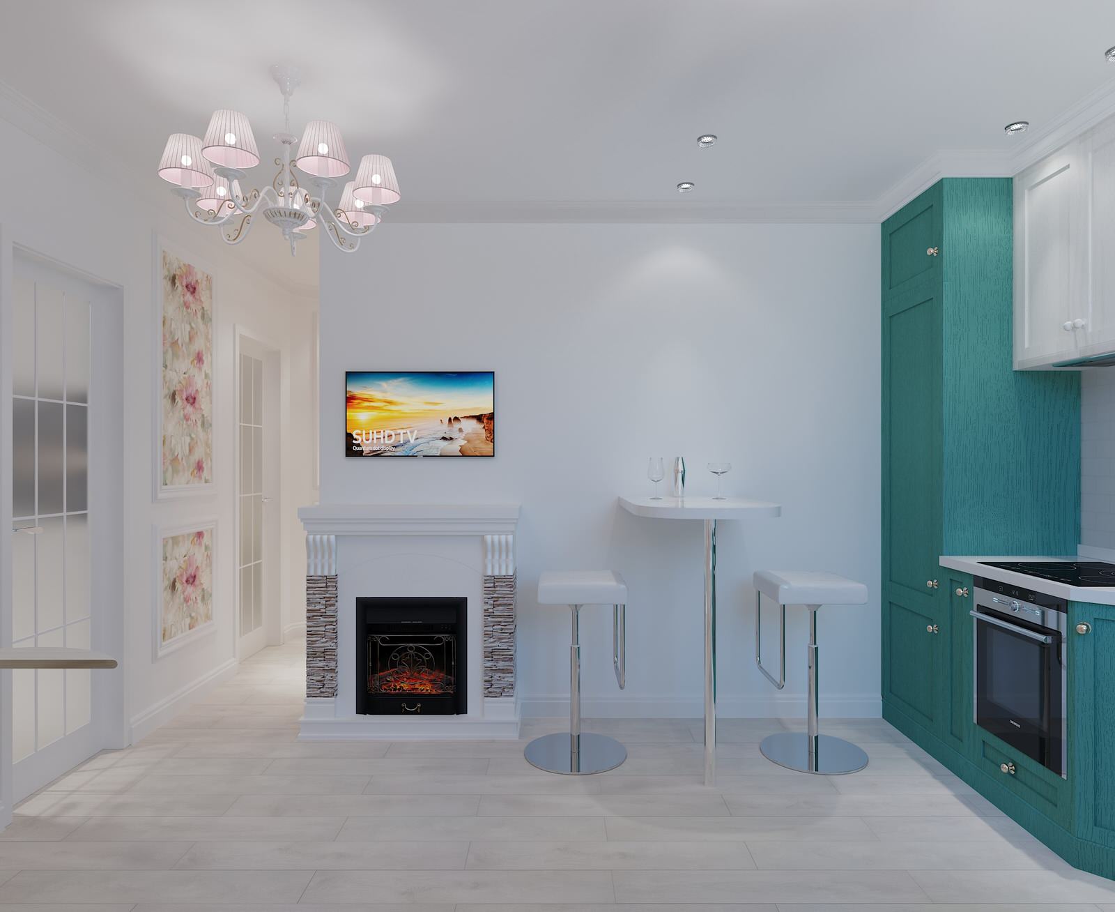 Дизайн - проект для романтичной, нежной и семейной женщины.