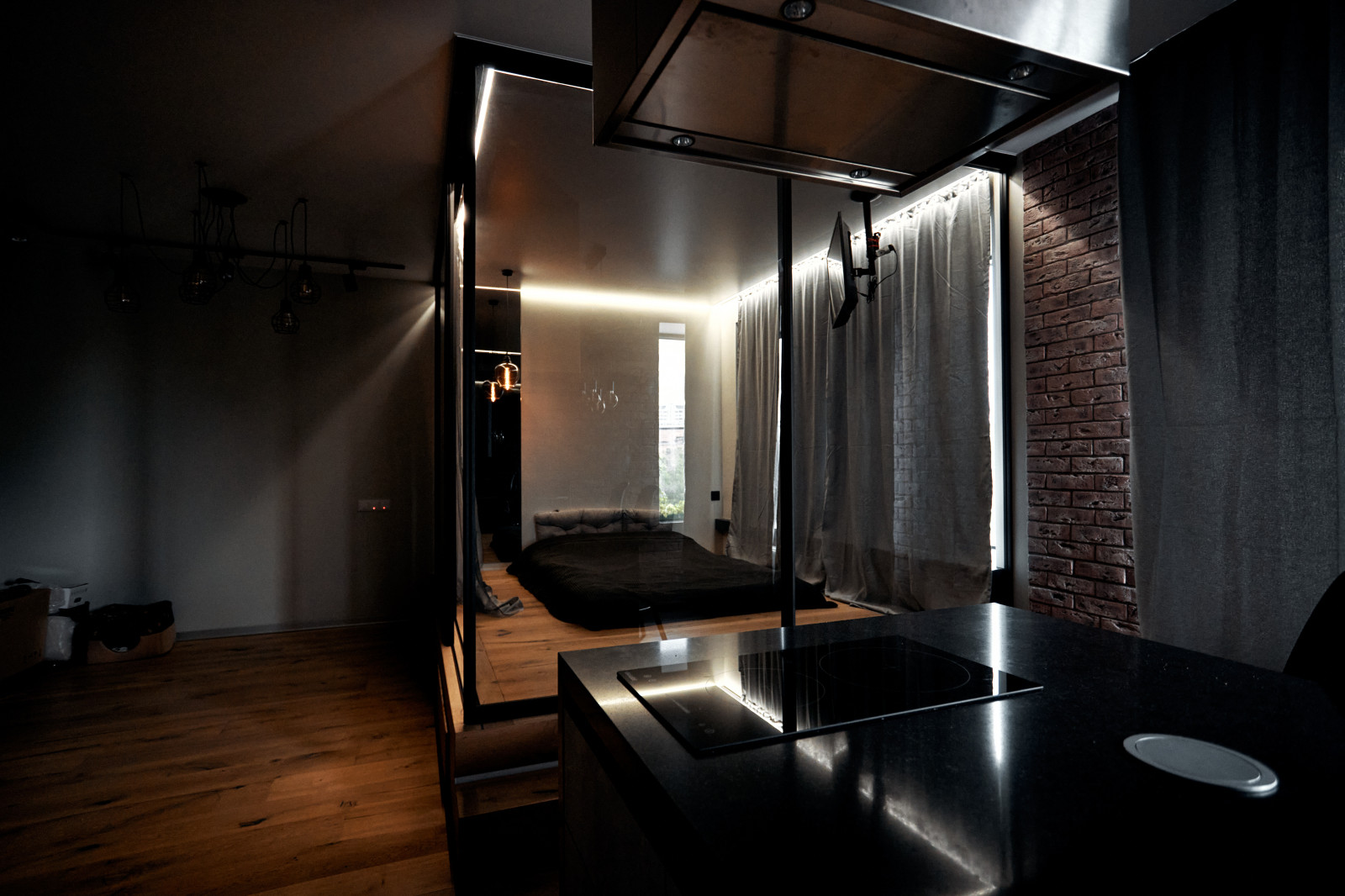 Угловая интерьерная перегородка raumplus