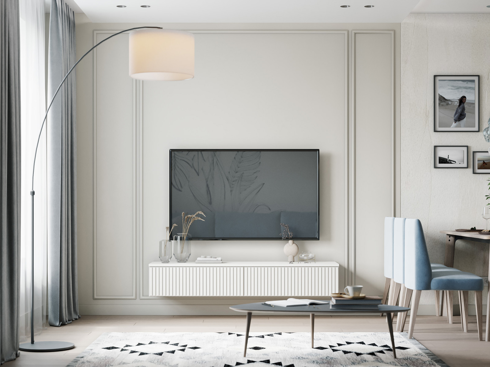 Дизайн-проект квартиры в Москве, 120 кв.м