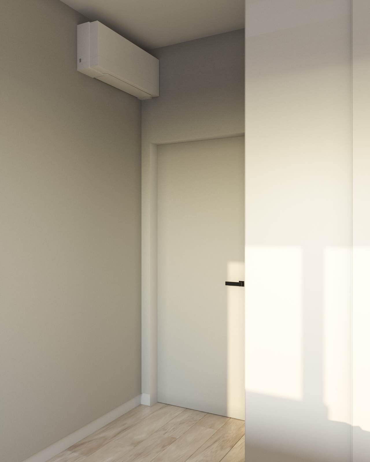 современная двушка в светлых тонах