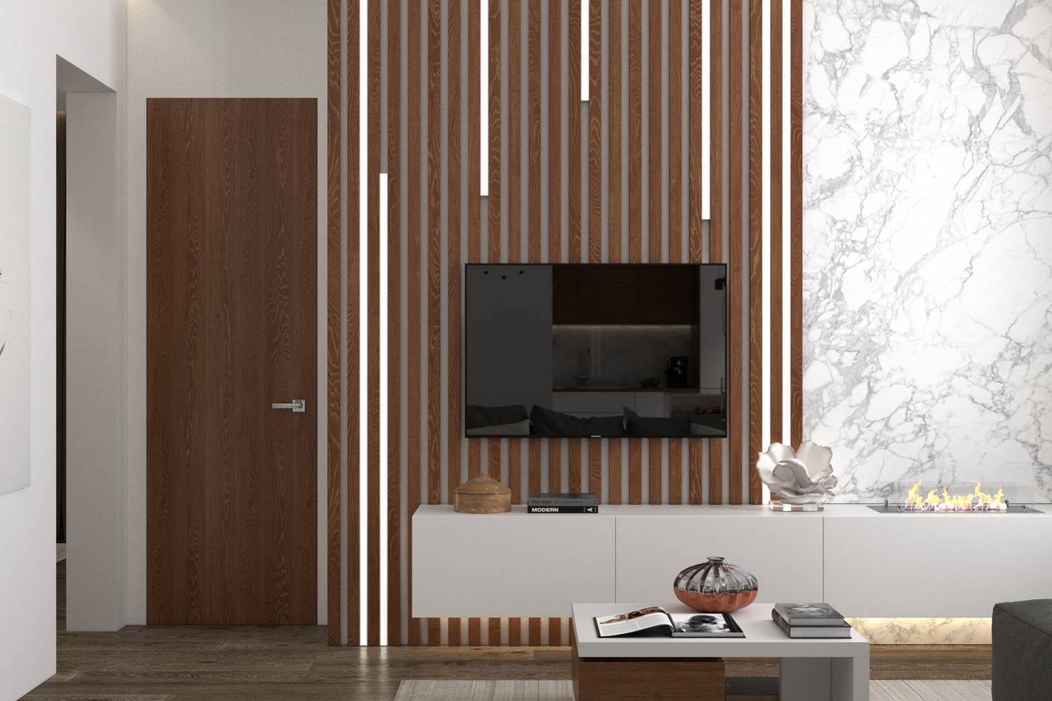 Обложка проекта: Монохромный с деревом