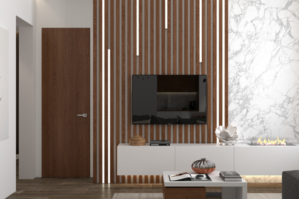 Обложка проекта: Монохромный с деревом