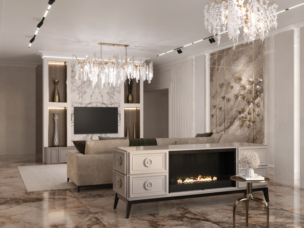 Проект кухни-гостиной в частном доме г. Орел