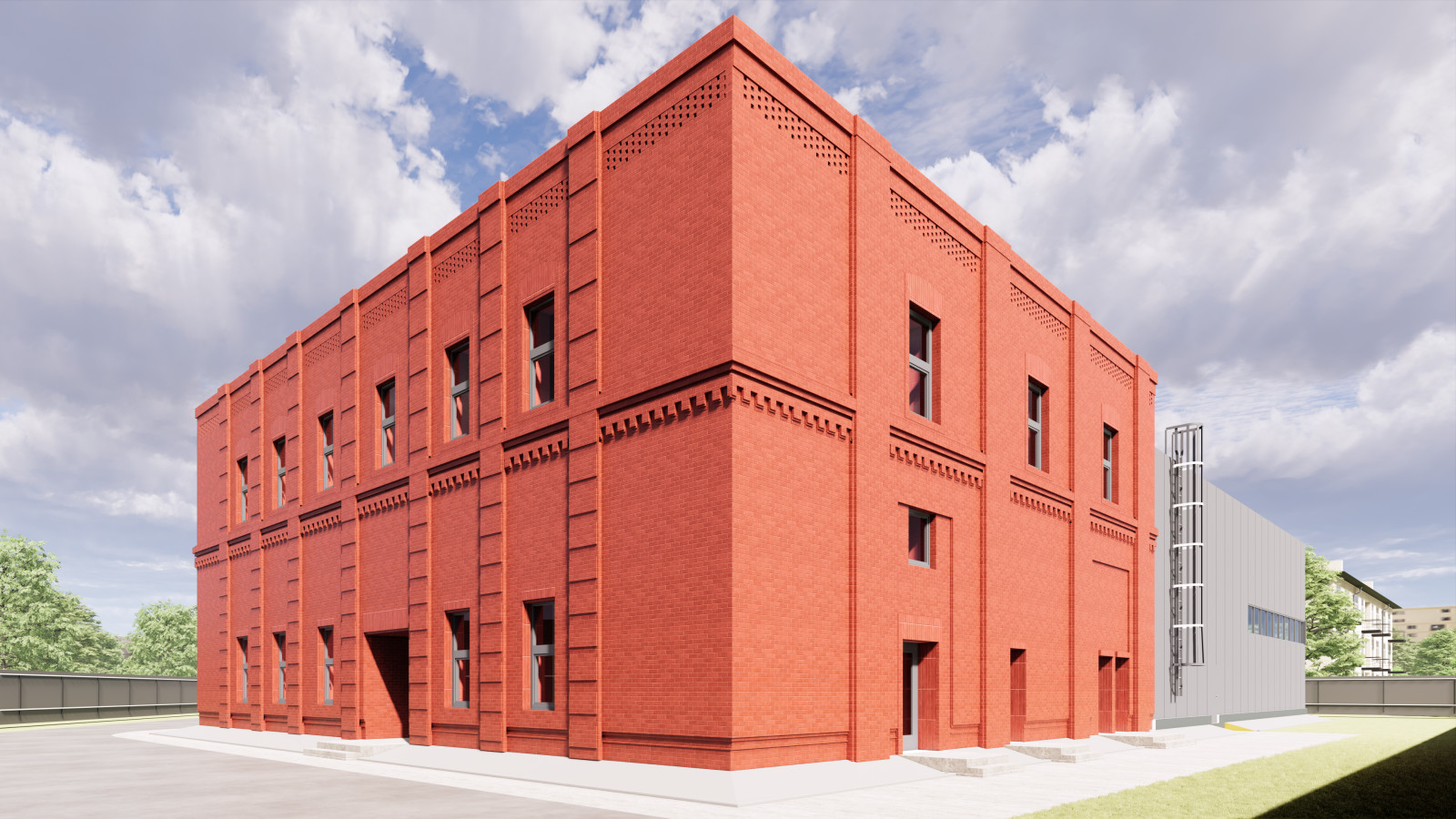 Производственный объект до 1500кв.м. площади в кирпичном стиле