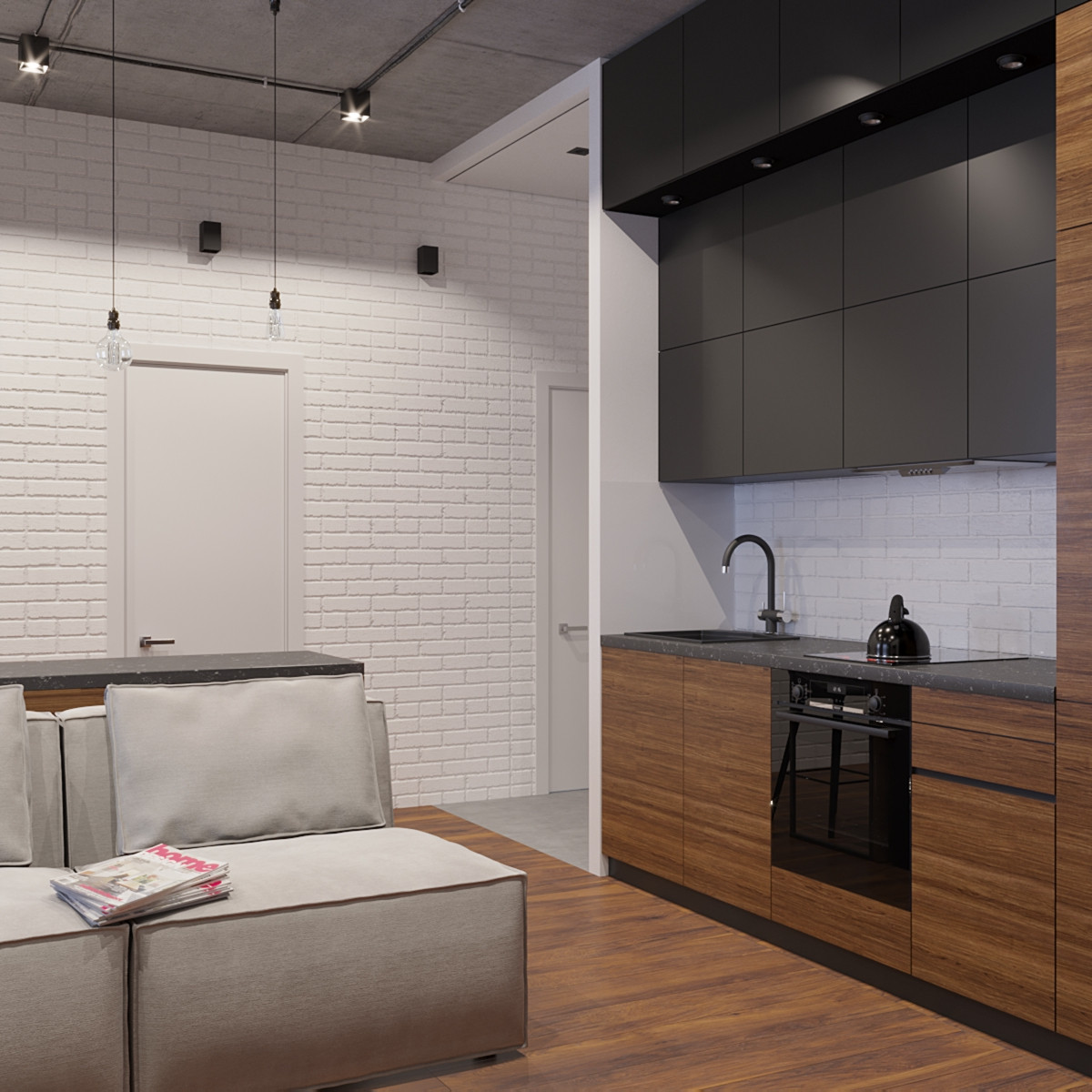 45 кв.м, просторно и экономно