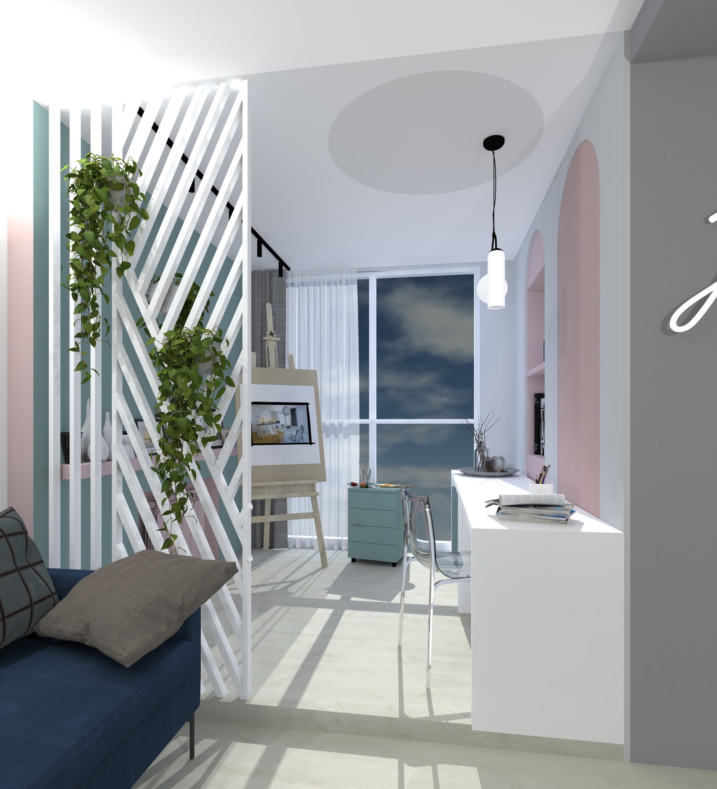 Косметический ремонт в современном стиле со скандинавскими элементами