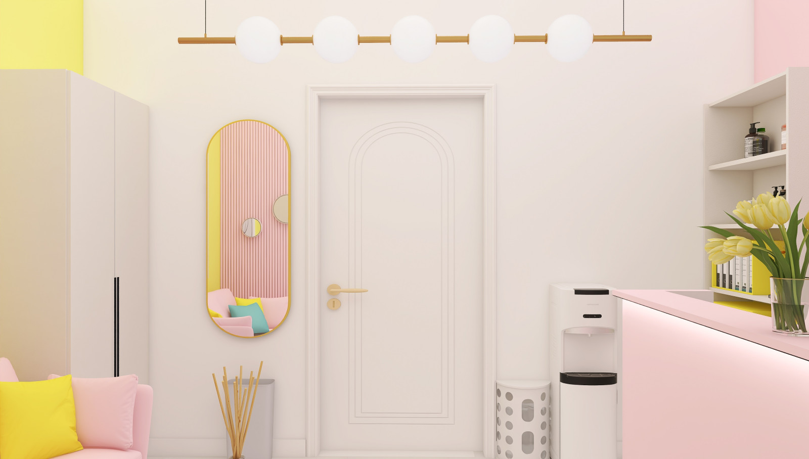 Зона 1 — фойе и ресепшен