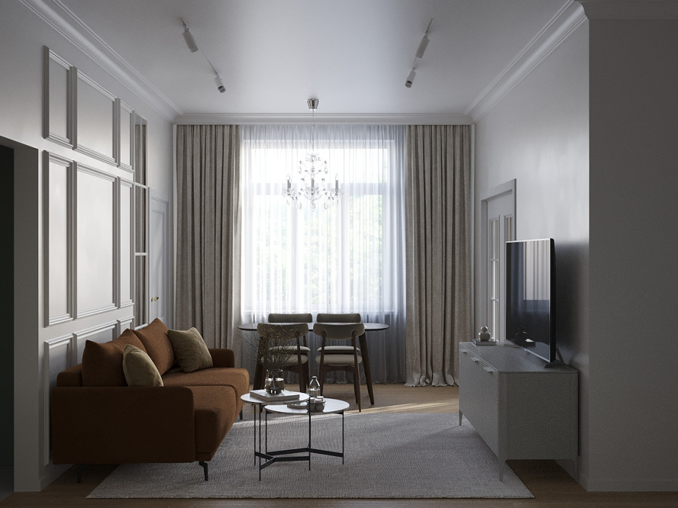 Обложка проекта: Кухня и гостиная