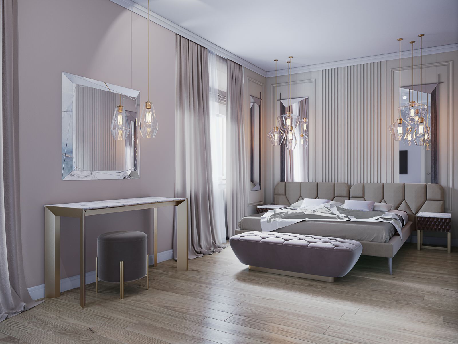 Обложка проекта: Трехкомнатная квартира площадью 120 м2. Современная классика.