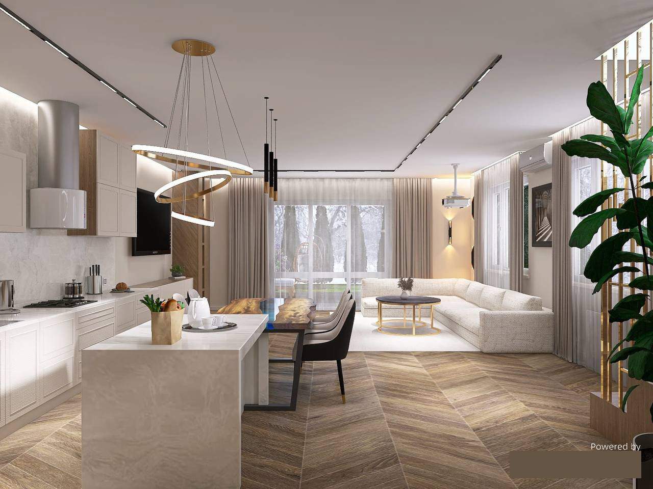 Интерьер контемпораре.