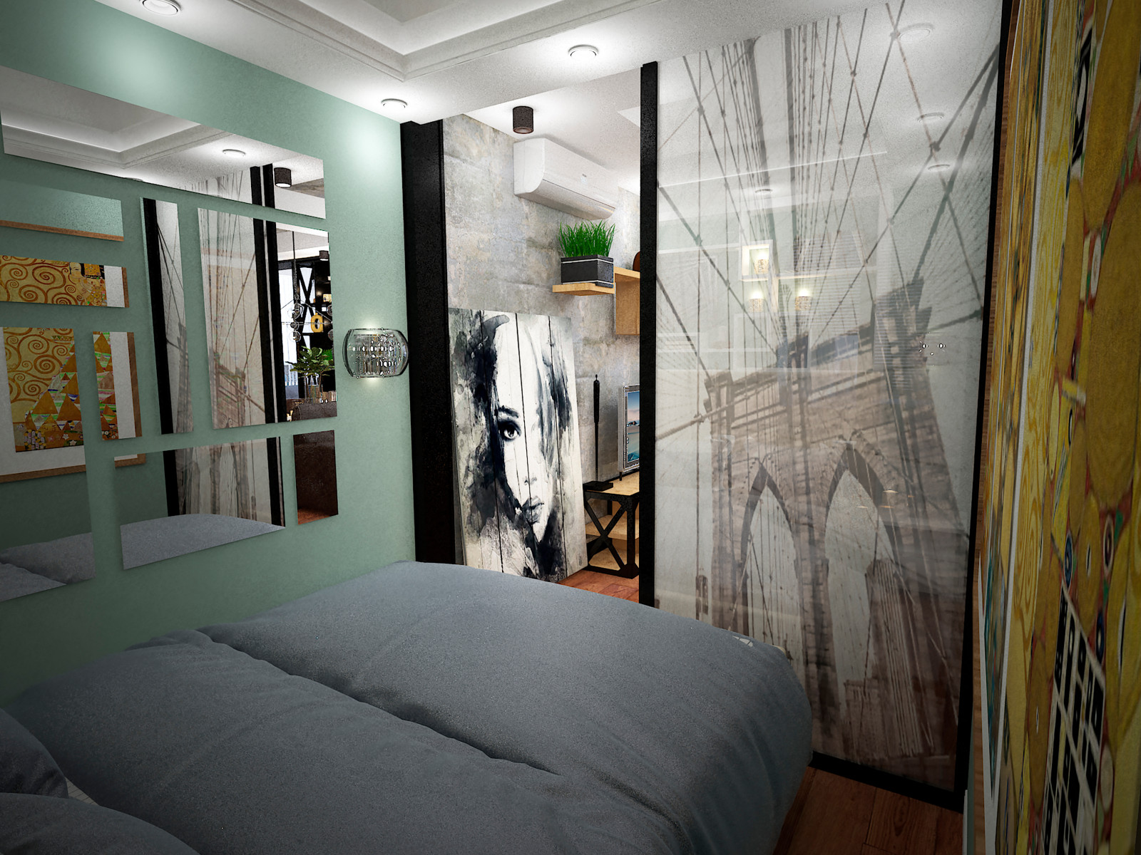 Малогабаритная квартира в стиле лофт