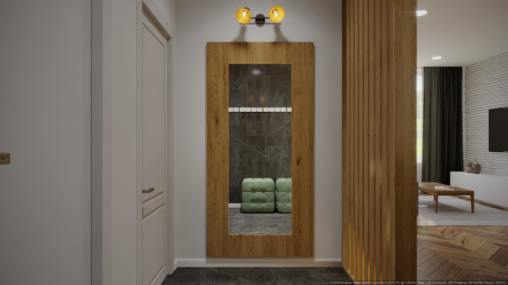 Скандинавский интерьер 130 м.кв ЖК Наследие