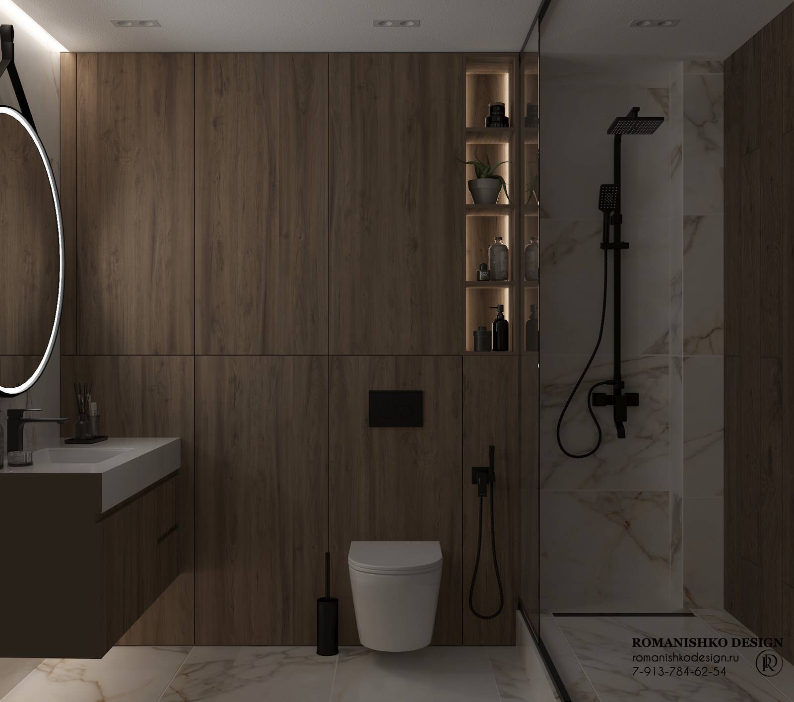 Дизайн санузлов жилой квартиры