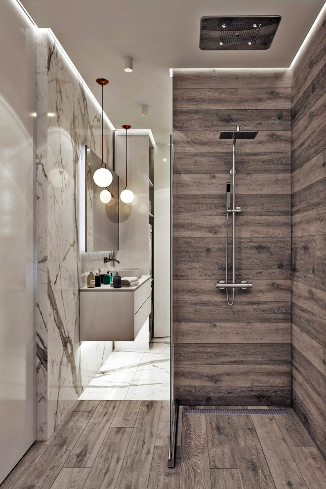 Дизайн квартиры в современном стиле в жилом квартале бизнес-класса «1147»