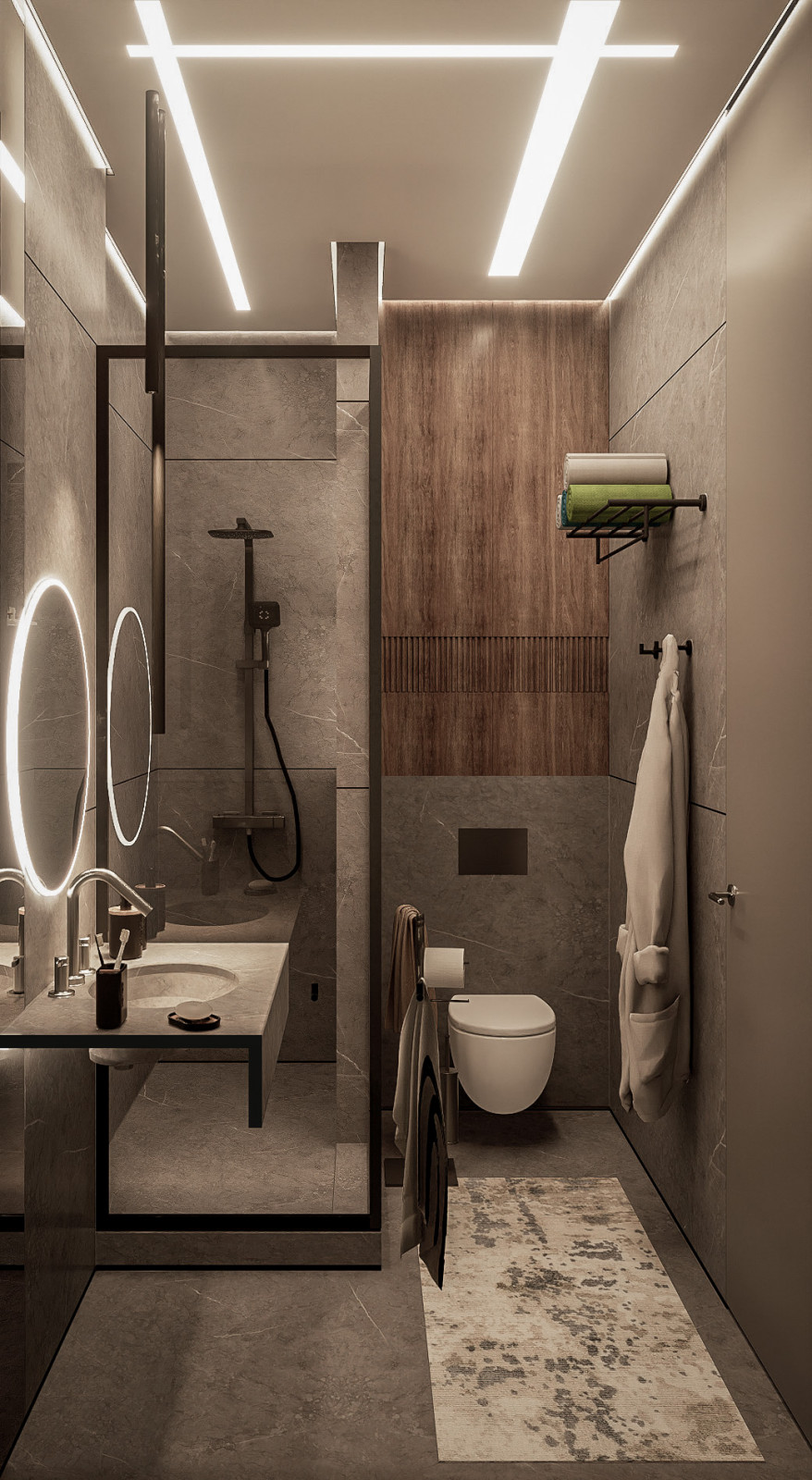 Дизайн-проект четырехкомнатной квартиры 99 м²