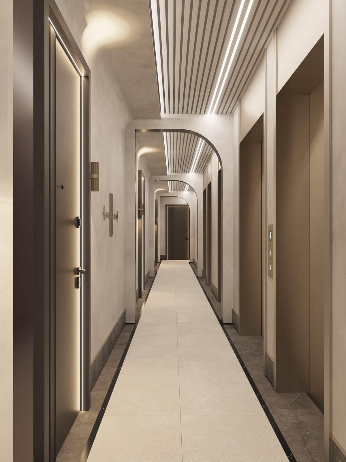 Общественные зоны жилого комплекса "Павелецкая сити"