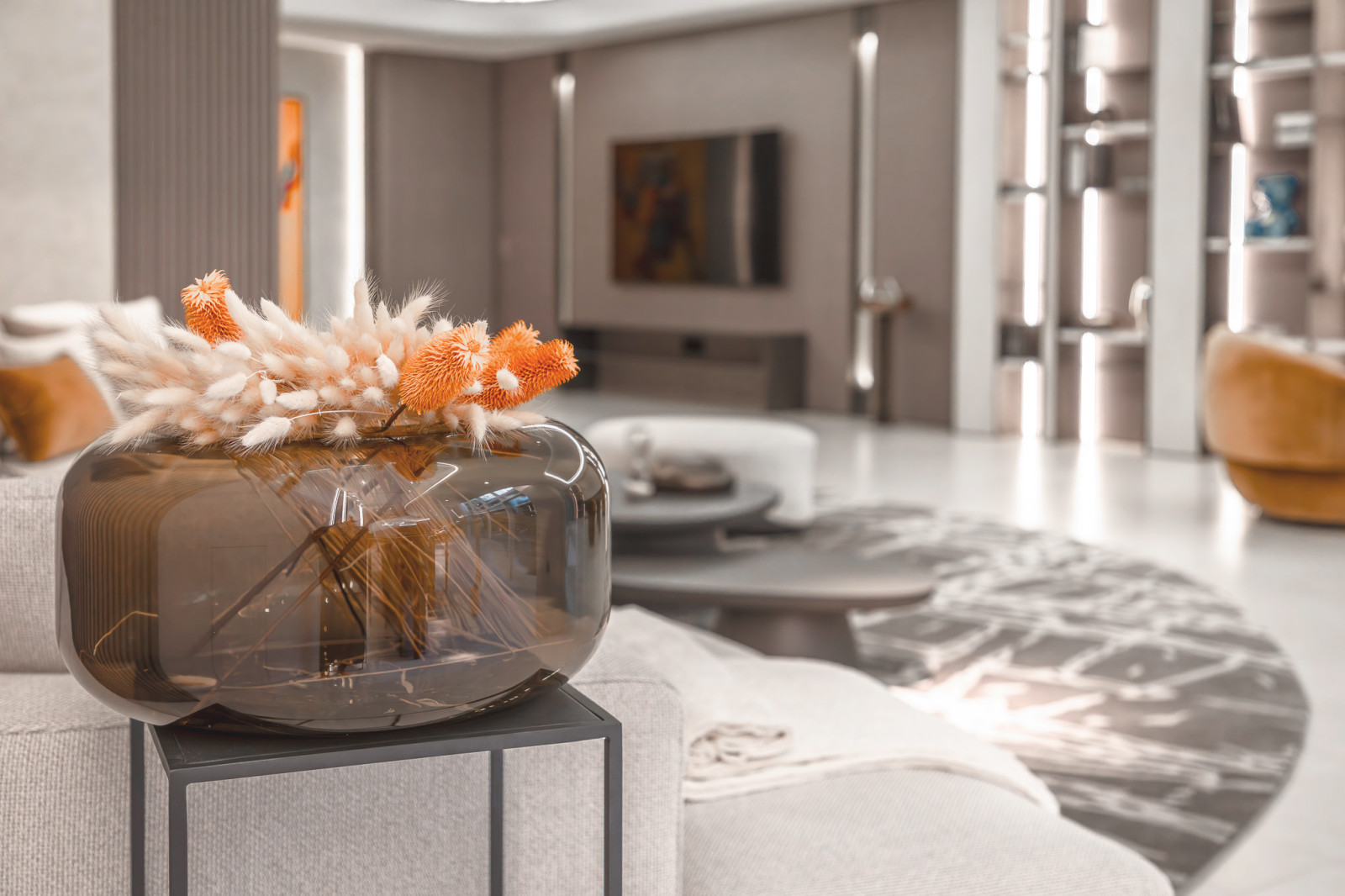 Fusion modern. Interior design of a villa in Monte-Carlo